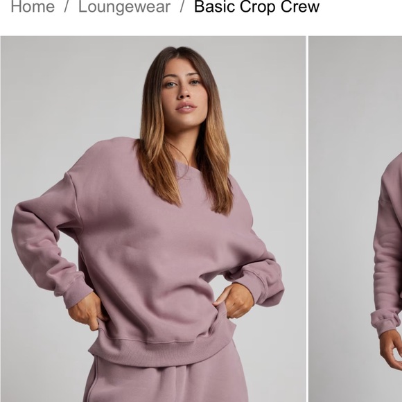 Comfrt Basic Crop Crew - Picture 3 of 9